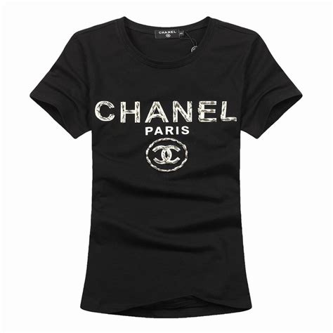 tee shirt chanel noir femme|chanel blouses and tops.